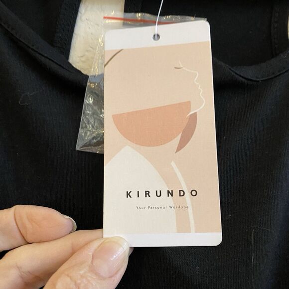 KIRUNDO Women’s Summer Cutout Solid Sleeveless Jumpsuit Crewneck Drawstring L - Picture 7 of 16